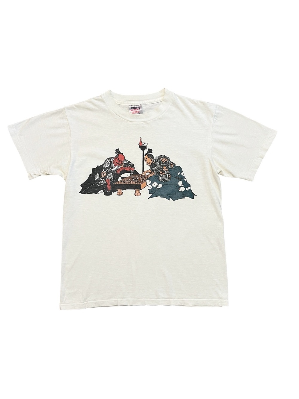 Vintage Single Stitch White Short Sleeve Tee- Go Game